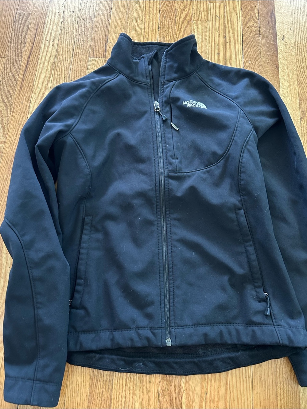 The North Face Black Soft Shell Jacket with High Collar